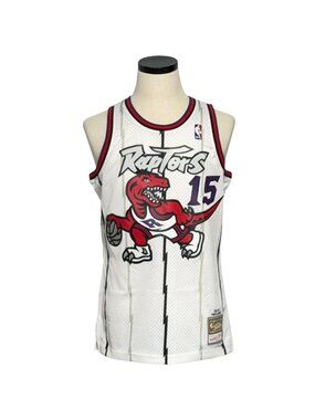 NBA Swingman Vince Carter 1998 Toronto Raptors Hardwood Classics Jersey White M